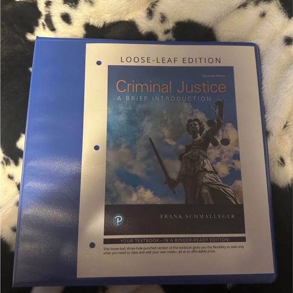Other - Criminal Justice Textbook in Blue Binder